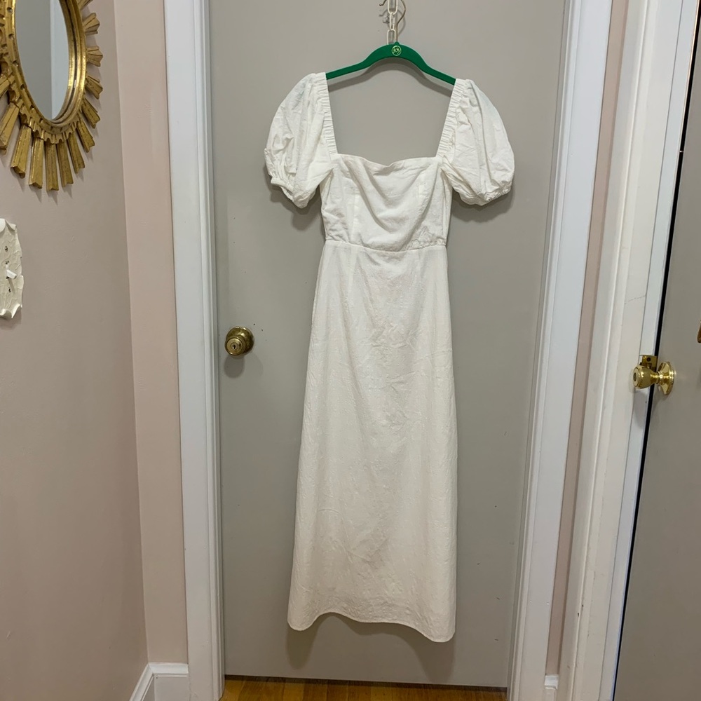 SABO Puff Sleeve Maxi Dress